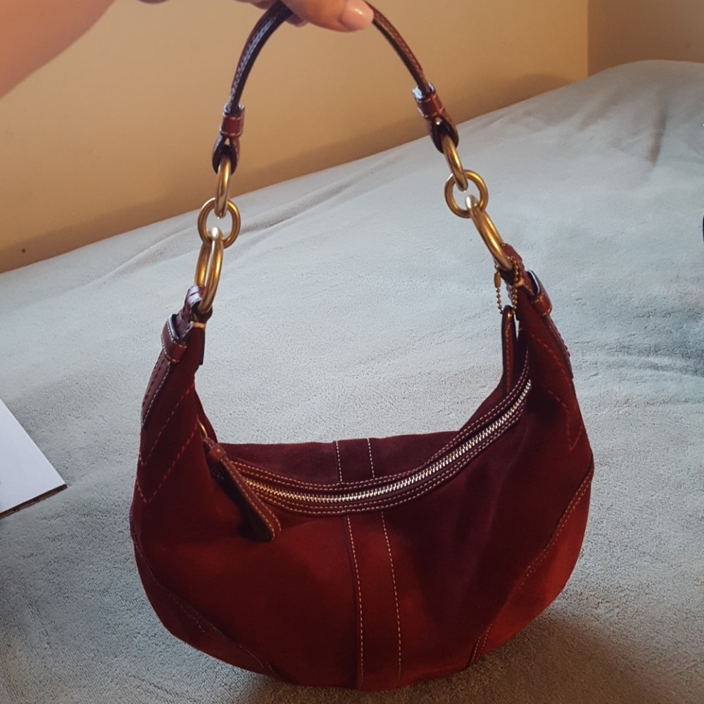Coach Suede Hobo bag